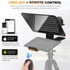 LENSGO 12.9'' Aluminum Teleprompter for iPad Tablet DSLR Cameras with Remote Control, App Compatible with iOS/Android,Professional Prompter for News/Broadcasting,Online Teaching,Live Streaming(TC12) view 4