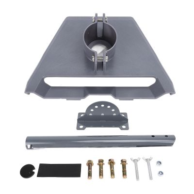 aqxreight Roof Mounting Kit for Gen 3 Heavy Duty Metal Plastic Satellite Internet Adjustable Pivot Roof Mount Kit Fit for RV Yacht Campers Roof (Gray)