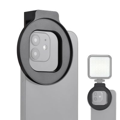 Andoer 67mm Phone Filter Mount Threaded Lens Filter Clip Full Metal with Cold Shoe Mount Replacement for iPhone 15/14/13/12
