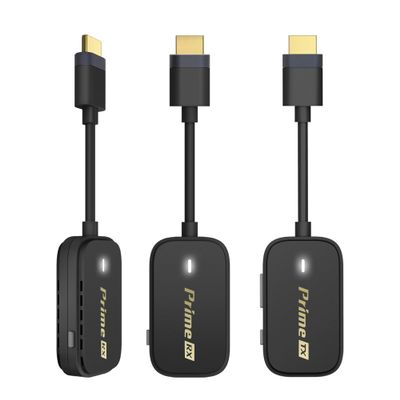 EZCast Pocket Prime Wireless HDMI  1 Transmitter & 2 Receivers | Plug & Play, Wi-Fi 5GHz, Portable HDMI Extender for Laptop, TV, Projector & Gaming  262FT Range, 1080P Output