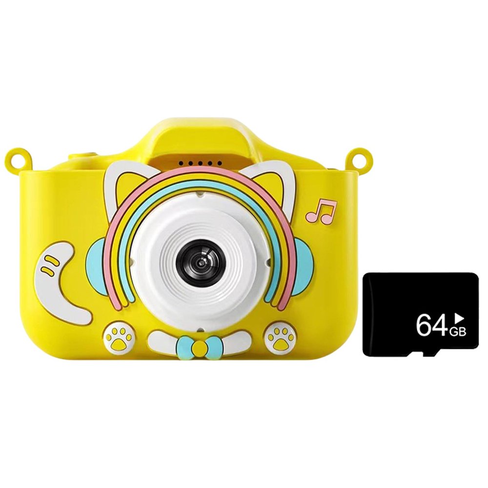 GRABAGECAN Digital Camera Childhood Recorder Video Camera Birthday Gifts 1080P Double Lens Fun Camera with Video Game
