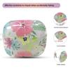 [3 in 1] TSVSXS Clear Floral Case Compatible with AirPods 4 with Active Noise Cancellation with Keychain, Cute Flowers Soft TPU Protective Cover for Woman with Cleaning Kit view 2