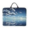 Blue sky and white clouds 14in Laptop Case Sleeve Bag - Carrying Business Travels, Office  Features Shoulder Messenger, Briefcase view 1