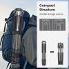 Carbon Fiber Tripod for Camera, Heavy Duty Tripod, Professional Camera Tripod Monopod with Center Column, 10-Layer Carbon Fiber Tube, WEYLLAN GX9 Max Tube Dia 40mm for DSLR Camera Telephoto Lens view 3