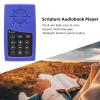 Audio Bible Player, Solar Powered Portable Bible Reader, Intelligent Memory Point Reading, Built in 4G Capacity, Electronic Bible Player for Seniors, Bible Readers (Blue) view 2