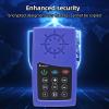Audio Bible Player, Solar Powered Portable Bible Reader, Intelligent Memory Point Reading, Built in 4G Capacity, Electronic Bible Player for Seniors, Bible Readers (Blue) view 4