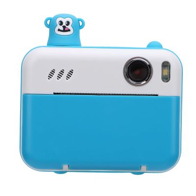 Instant Film Camera, 1080P HD Instant Print Camera for Kids, Selfie Digital Camera for Kids, 8MP Front and Rear Shoot Thermal Camera MP3 Player (Sky Blue)