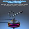 Blapsuro USB Computer Microphone with Mute Button and RGB Lighting,Plug&Play Mic for Conference,Gaming,YouTube,Desktop PC Mic for Mac/Window-Black-M8(3-Port Hub) view 4