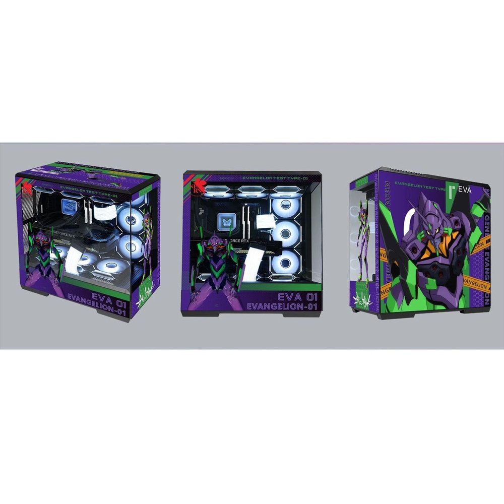 Computer Cases, Mid-Tower PC Gaming Case ATX/M-ATX/ITX - Front I/O TPYE-C Port - Tempered Glass- 10 Fan Installation Position - Water Cooling Installation Ready