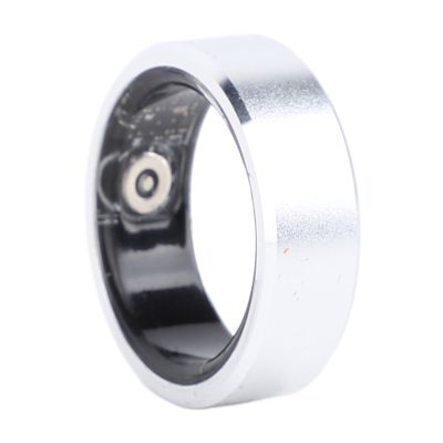 Wisoqu Smart Health Ring, Sleep Monitoring, Step Counter Fitness Tracker Ring with Charging Case, Thin and Light Wearable Smart Ring for iOS &, IP68 (Silver)