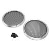 2PCS Car Speaker Grill Cover, 169mm Easy to Install Universal Metal Round Car Speaker Guard for Home Theater Ship Car Speaker Subwoofer Guard Protector (Silver) view 1