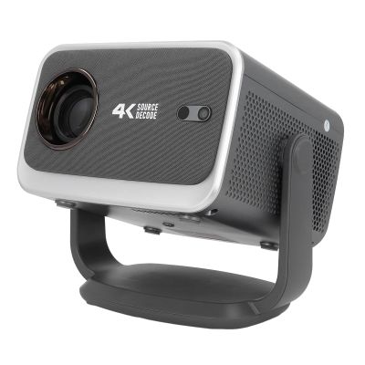 Video Projector, 1080P BT 5.2 2GB RAM 16GB ROM, LED Light Source Long Lifespan for 13, Airplay MiraCast Screen Mirroring, Fidelity Display, ABS Material (US Plug)