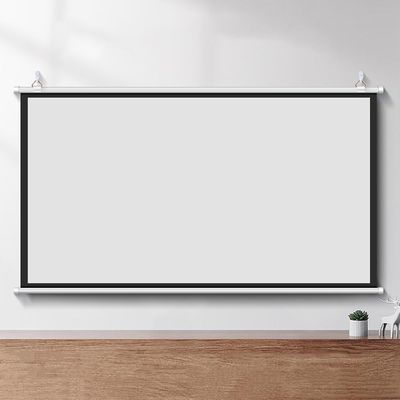 QCSJM Manual Pull Down Projector Screen 30 40 50 60 72 Inch Portable Projection Screen HD 4K 4:3 16:9 Home Theater Movie Screen for Indoor Outdoor, Anti-Crease(30 Inch (4:3))