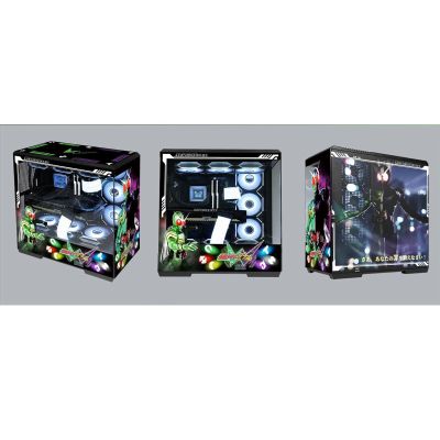 Computer Cases, Mid-Tower PC Gaming Case ATX/M-ATX/ITX - Front I/O TPYE-C Port - Tempered Glass- 10 Fan Installation Position - Water Cooling Installation Ready