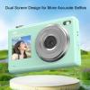 Digital Cameras, 48MP 4K 16X Digital Zoom Autofocus Compact Camera, Anti Shake, Point and Shoot Portable Video Cameras for Students, Kids, Teenagers, Dual Screen Design (Green) view 4