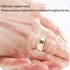 Wisoqu Smart Health Ring, Sleep Monitoring, Step Counter Fitness Tracker Ring with Charging Case, Thin and Light Wearable Smart Ring for iOS &, IP68 (Gold) view 3