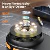 Digital Microscope, Portable Handheld Magnifying Glass with 500X Magnification, 2MP, 2.0 Inch Color Screen, Built in 8 LEDs, Compatible with OS X11.0 (Black) view 4
