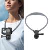 ciciglow Neck Mount for Action 5 Pro, Camera POV Necklace Mount with 3 Claw Adapter Base for Go 3S, Silicone Necklace Holder for 3, Adjustable Angle for Horizontal Vertical view 3