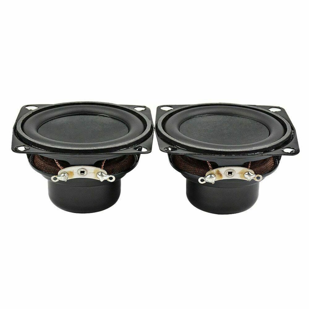 4 Ohm 10W Full Range Speaker 53mm/2.08 Inch Bass Multimedia Speaker, 2PCS Fittings