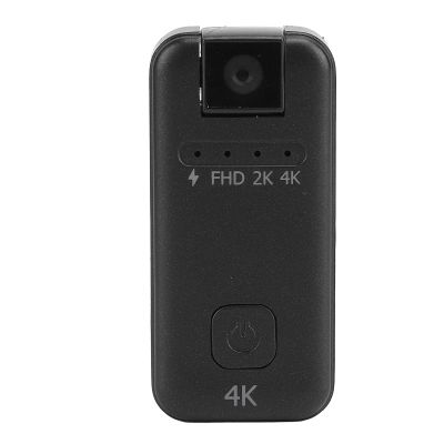 4K Thumb Action Camera, Miniature 4K Motion Camera Sport Camera with Rotating Lens 180, Memory Card Expandable to 256GB, for Cycling, Hiking, Sports