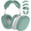 [4 in 1] Silicone Case Cover for AirPods Max USB-C (2024), Anti-Scratch Sweat-Proof Ear Pad Case Cover/Ear Cups Cover/Headband Cover Accessories Silicone Protector for AirPods Max (Pine Green) view 1