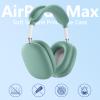 [4 in 1] Silicone Case Cover for AirPods Max USB-C (2024), Anti-Scratch Sweat-Proof Ear Pad Case Cover/Ear Cups Cover/Headband Cover Accessories Silicone Protector for AirPods Max (Pine Green) view 2