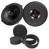 JBL CLUB-64SQ Club Series 6.5" Two-Way Premium Car Audio Speaker Speakers, Pair with RKFR6 Fast Rings 6" & 6.5" view 1