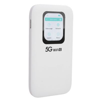 Travel Device, 6 5G Mobile Hotspot 2.4GHz 5.8GHz with Nano SIM Card Slot for Travel
