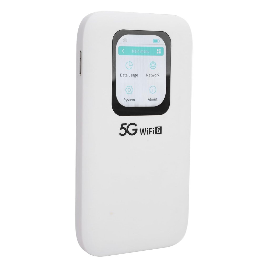 Travel Device, 6 5G Mobile Hotspot 2.4GHz 5.8GHz with Nano SIM Card Slot for Travel
