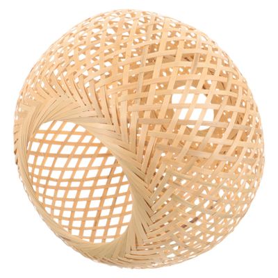 CIYODO Bamboo Lampshade Cover Rustic Woven Lampshades for Pendant Light Decorative Lamp Shades