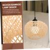 CIYODO Bamboo Lampshade Cover Rustic Woven Lampshades for Pendant Light Decorative Lamp Shades view 4