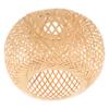 Luxshiny Woven Bamboo Pendant Lamp Shade Handcrafted Rustic Bamboo Chandelier Cover for Indoor Lighting Homes Restaurants and Hotels Natural Aesthetic Hanging Light Fixture view 1