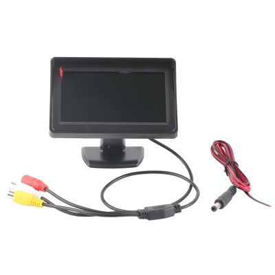 Rear View Camera, 4.3 Inch Color LCD Display, Waterproof Car Monitor Color Backlight Display, Compatible with Cars, Vans, Trucks