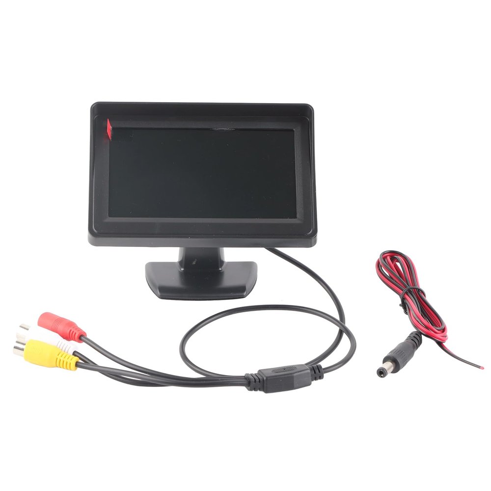 Rear View Camera, 4.3 Inch Color LCD Display, Waterproof Car Monitor Color Backlight Display, Compatible with Cars, Vans, Trucks