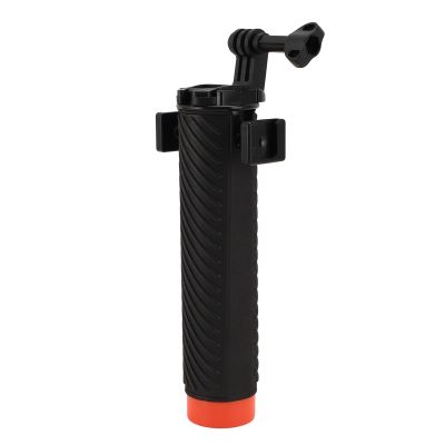 Action Camera Floating Hand Grip, Double Cold Shoe Port Anti Slip Action Camera Floating Handle for Diving