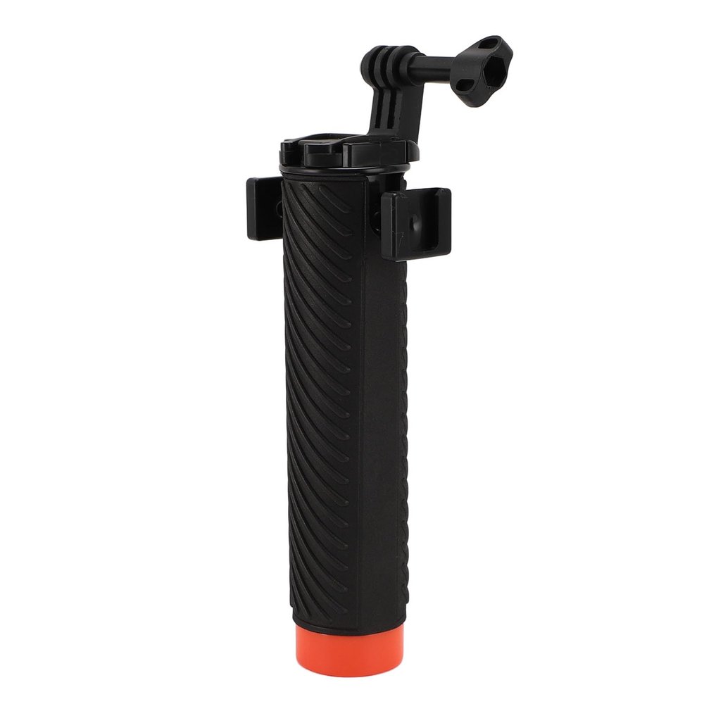 Action Camera Floating Hand Grip, Double Cold Shoe Port Anti Slip Action Camera Floating Handle for Diving