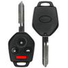 Replacement Keyless Remote Head Key Fob Compatible with Tribeca 2008-2010 FCC CWTWBU766 Part Number 57497AG48A view 1