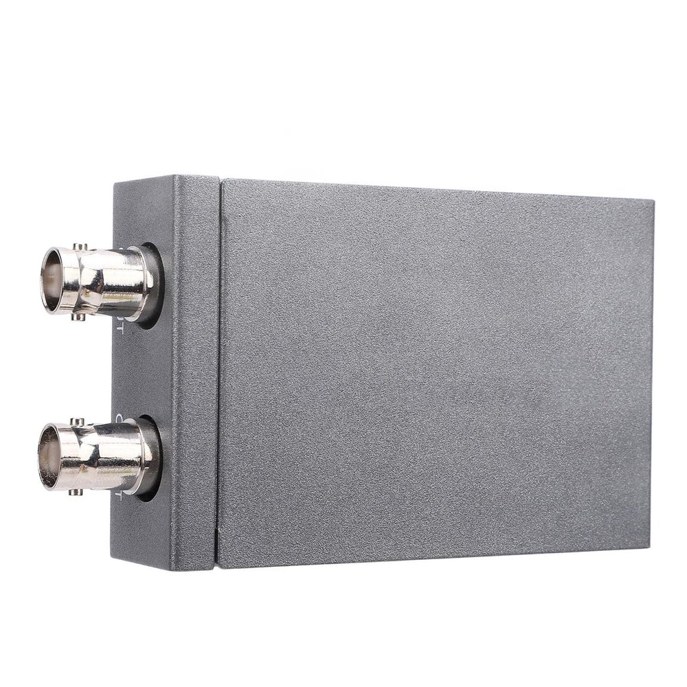 Zunate 1080P 1 in 2 Out Coaxial Conversion Output Adapter, Converter to AHD, AHD Converter with 720P/1080P Metal Iron, Grey, HD Multimedia Interface to AHD Adapter for CCTV