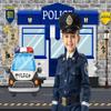 10 x 6.5 ft Police Theme Happy Birthday Party Decoration Backdrop Police Police Booth Car Banner Background Kids Boys Birthday Baby Shower Banner Props Photography Studio Props Decor view 4