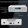 Retro Bluetooth CD Player with Alarm Clock & FM Radio - 20W Stereo Speakers, Top-Loading Design, Dual Alarms, USB/AUX Input, Remote Control - for Bedroom, Home & Office view 1