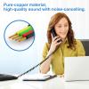 EZYUMM Phone Cord for Landline, 2 Pack Black Handset Telephone Cord, Universal Replacement Cable for Desk & Wall Phones view 3