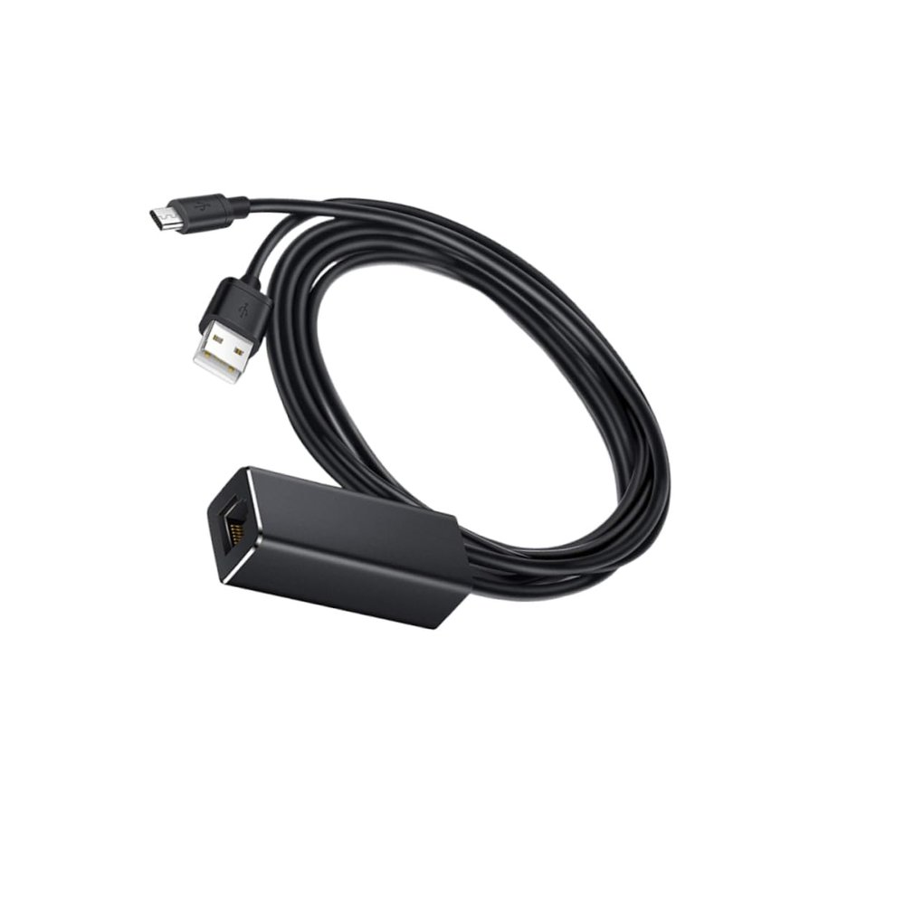 ARTIBETTER 100m Ethernet Adapter Micro USB to Wired Network Mbps Connection for Stick Stable Streaming and Compatible with Various Devices