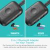 MEE audio Connect Air Pro Bluetooth Wireless Audio Transmitter & Receiver for AirPods or Bluetooth Headphones, 2-in-1 Adapter with Detachable Cable 3.5mm Aux Audio Jack for Airplanes, Auto, Gym, Black view 2