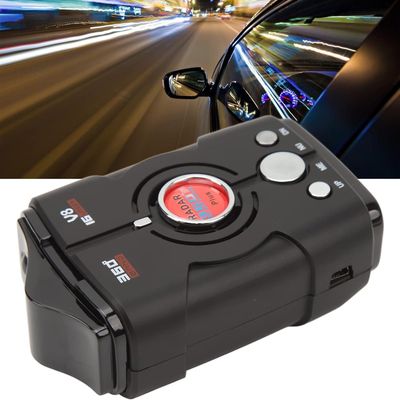 RMLYJ Radar Detector for Cars, Extreme Range Speed Camera Detector with Speed & Voice Alert, Red Light & Speed Camera Alerts, Rapid Response Time, for Real Time Vehicle Speed Alert