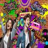 10X10ft 90s Photography Backdrop Hip Hop Back to The 90S Graffiti Brick Wall Retro Backdrop Neon Rewind 1990s Dance Adults Birthday Kids Party Banner Photo Music Photo Booth Props Background view 2