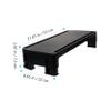 FELTECHELECTR Elevated Computer Monitor Rack Laptop and Monitor Stand Desk Laptop Stand Heightening Holder Black view 2