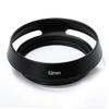 10pcs/lot 40.5 43 46 49 52 55 58 62 67mm Black Vented Curved Metal Camera Lens Hood for M for(52mm) view 3