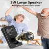 Jazmm Portable Radio AM FM,Battery Operated Radio with 3W Large Speaker,Transistor radios with Best Reception,Pocket with Back Clip,Flashlight,3.5mm Earphone Jack,Tuning Light,Gift for Elder view 3