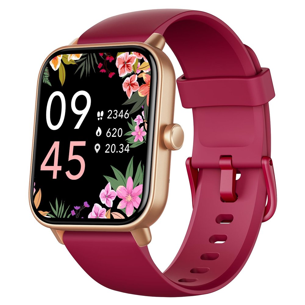 Fitpolo Smart Watch for Women,1.8 Touchscreen, Bluetooth Call, Alexa Built-in,24/7 Heart Rate SpO2 Monitor,Step Counting,Sleep Tracking, IP68 Waterproof Fitness Tracker Watch for Android iPhone