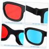 Hemobllo 10pcs Red- Glasses for Movies and Games Compatible with Computer Monitors Tvs and Projectors Lightweight Comfortable Viewing for All view 3